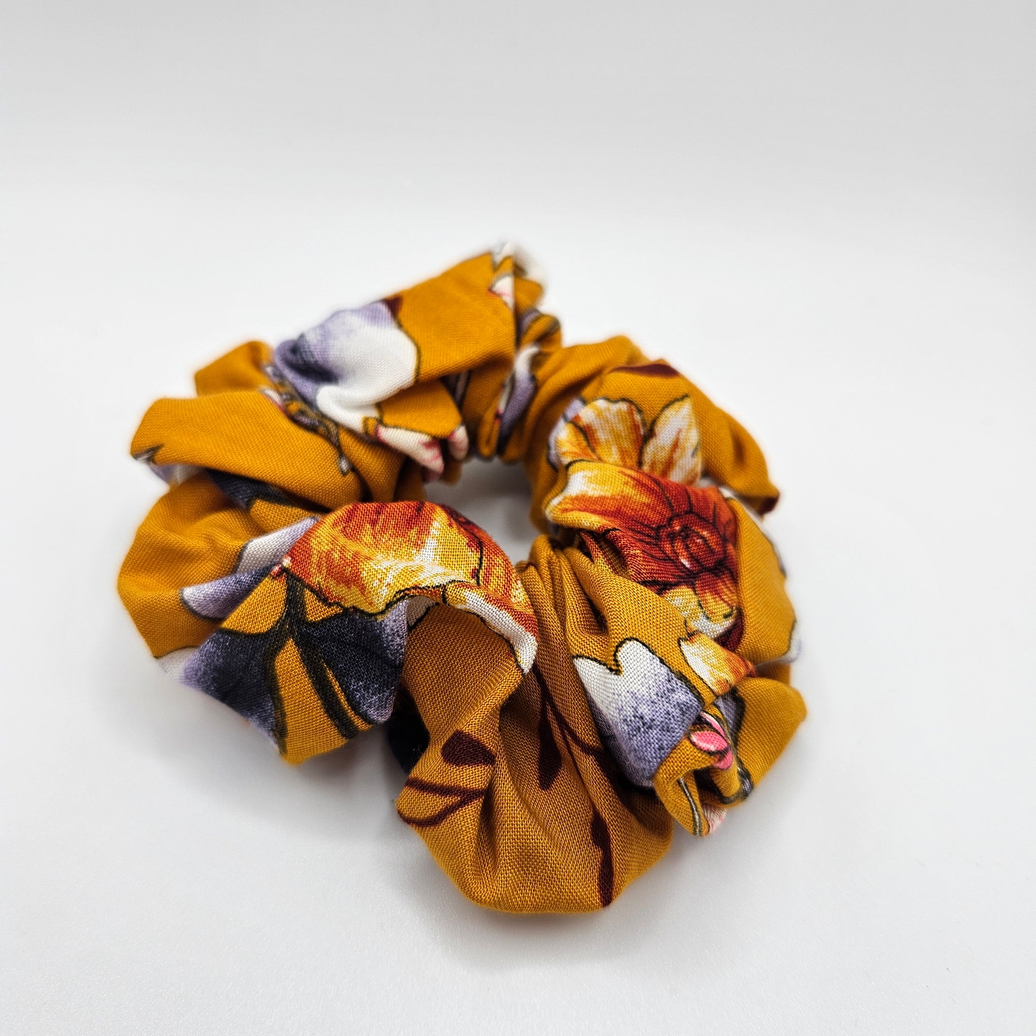 Mustard Flower Scrunchies