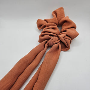 Salmon Bow-Tie Scrunchies