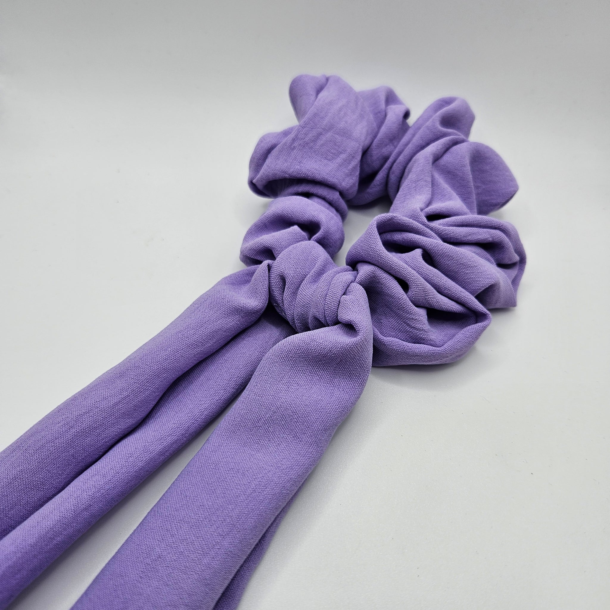 Lilac Bow-Tie Scrunchies