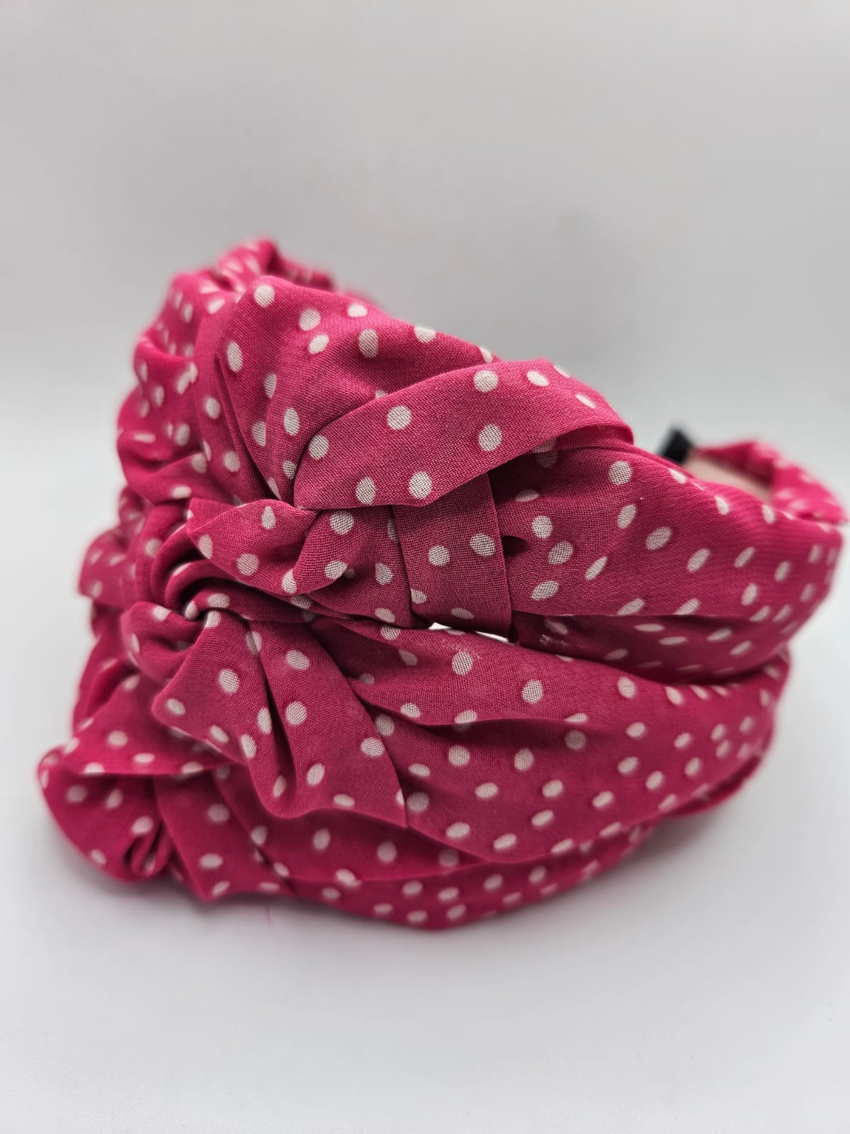 Pink Polkadot Alice Band