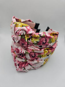 Pink Floral Alice Band