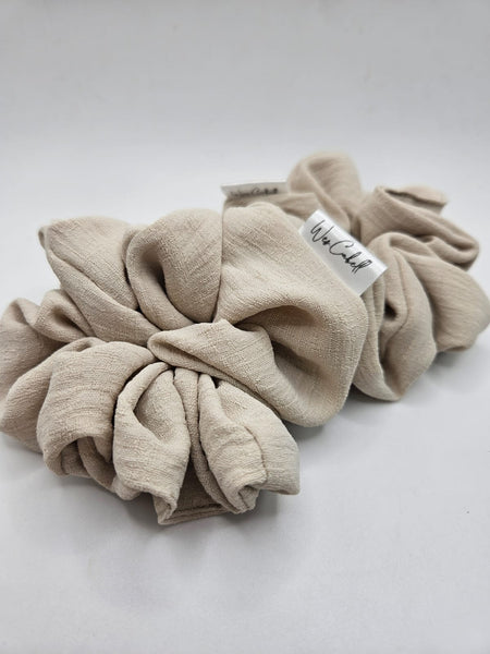 Beige Scrunchies