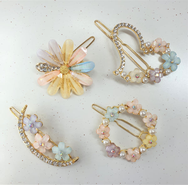 Multi Colour Open End Hairclips