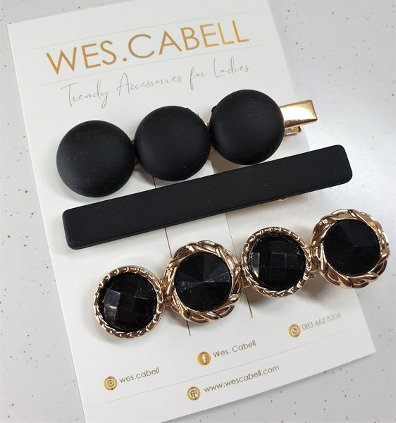 Black Hairclip Sets