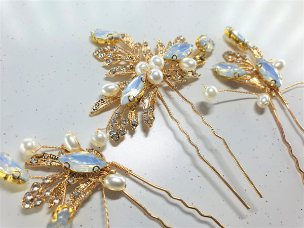 "Something Blue" Bridal Hair Accessories