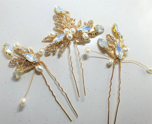 "Something Blue" Bridal Hair Accessories